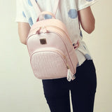 Women Backpack PU Leather Schoolbag for Teenager Girls