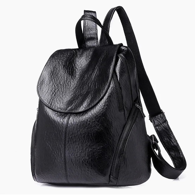 Women PU Leather Backpack Shoulder Bags Daypack Rucksack Feminine Mochila