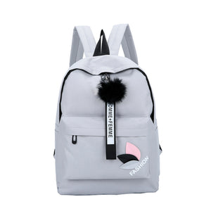 Women Casual Style Canvas Backpack Travel Outing School Bag