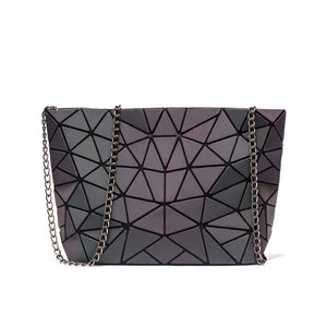 Geometric Luminous Envelope Women Evening Bag Clutch Messenger Handbag