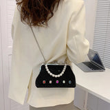 Glitter Crystal Handbag Chain Shoulder Bag Diamond Crossbody Wedding Clutch