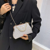 Glitter Crystal Handbag Chain Shoulder Bag Diamond Crossbody Wedding Clutch