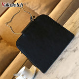 Cartoon Cats Print Crossbody Bag for Women PU Leather Shoulder Bag K96