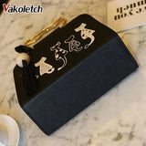 Cartoon Cats Print Crossbody Bag for Women PU Leather Shoulder Bag K96