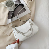 Women PU Leather Small Shoulder Underarm Bag Vintage Butterfly Chain Mini Purse