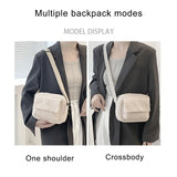 Lamb Wool Plush Crossbody Bag for Travel Birthday Present