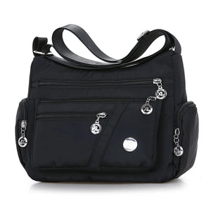 Women Nylon Waterproof Shoulder Bag Lightweight Travel Crossbody Bag
