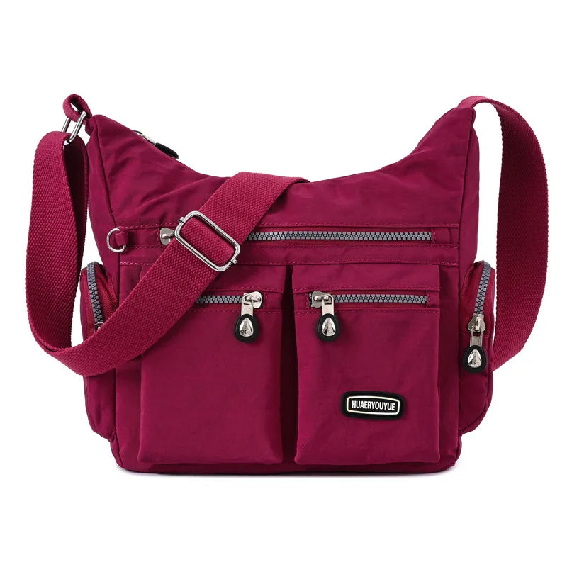 Women Shoulder Messenger Bag Lightweight Waterproof Zipper Package