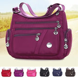 Women Nylon Waterproof Shoulder Bag Lightweight Travel Crossbody Bag