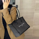 Women Canvas Handbags Casual Beige Brown Large Capacity Shoulder Bags