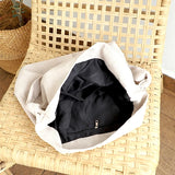 Corduroy Tote Bag - Large Capacity Solid Handbag