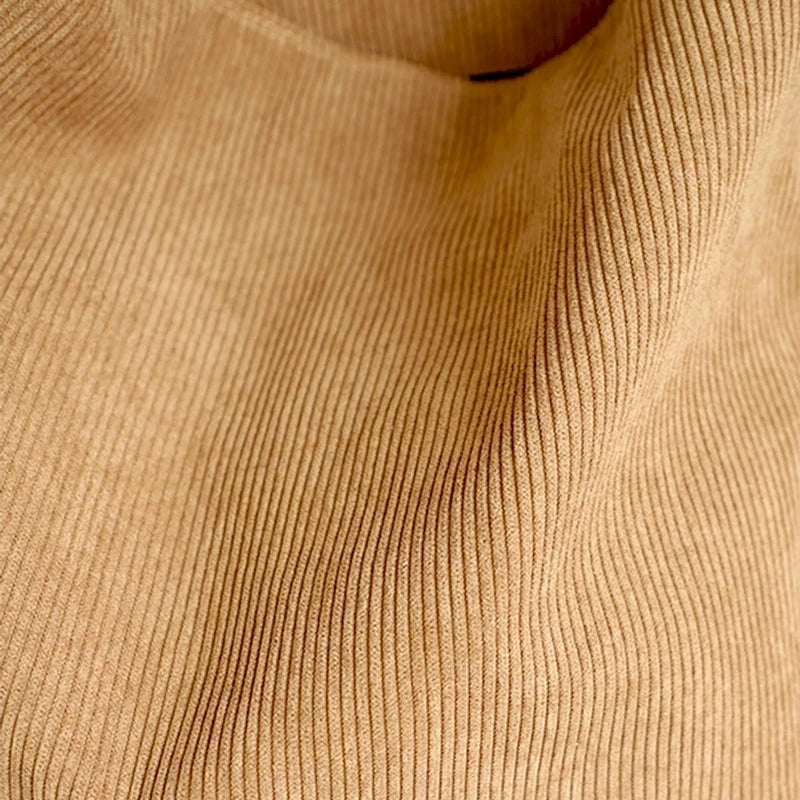 Corduroy Tote Bag - Large Capacity Solid Handbag