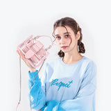 Daisy Pattern Shoulder Bag Chain Strap Messenger Handbag