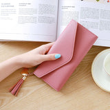 Women Wallets Zipper Purses Long Clutch Soft Leather Money Bag
