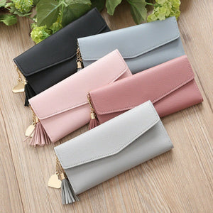 Women Wallets Zipper Purses Long Clutch Wallet Soft PU Leather Money Bag