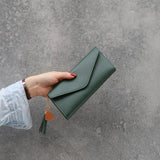 Women Wallets Zipper Purses Long Clutch Wallet Soft PU Leather Money Bag