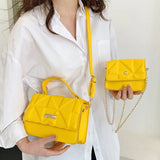 Women's PU Leather Handbag Tote Crossbody Shoulder Bag