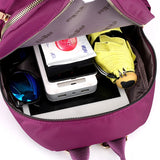 Waterproof Nylon Travel Backpack for Teenage Girl College School Bags
