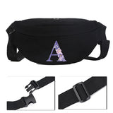 Women's Letter Pattern Canvas Shoulder Bag
