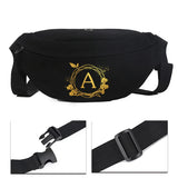 Women's Shoulder Bag Chest Bag Waist Bag Messenger Bag Wreath Pattern Canvas Bag