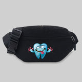 Women's Teeth Series Pattern Waist Bag - Phone Purse Fanny Pack