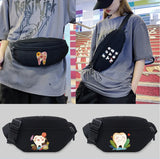 Women's Teeth Series Pattern Waist Bag - Phone Purse Fanny Pack