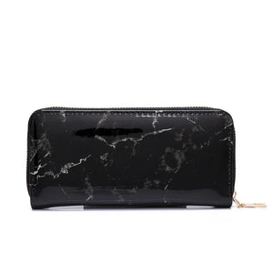 Marble Pattern Long Section Clutch Wallet for Women