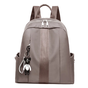 Women's Waterproof Leather Backpack Casual Large-capacity Bookbag