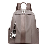 Women's Waterproof Leather Backpack Casual Large-capacity Bookbag