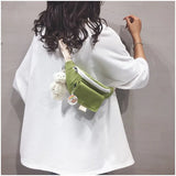 Canvas Waist Bag Women Crossbody Chest Pack Girls Belt Pack