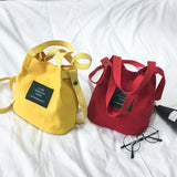 Colorful Mini Canvas Shoulder Bag for Women 19*12*20 Cm