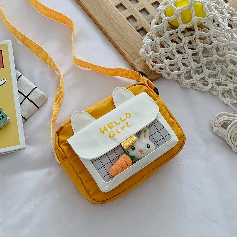 Cartoon Rabbit Messenger Bag for Women Student Girl Shoulder Bag