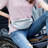 Pink Laser Fanny Pack Waist Bag for Women