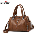 Women's PU Leather Shoulder Bag Crossbody Messenger Bag