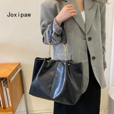 Women's Vintage Tote Bag Retro Style Leather Shoulder Handbag