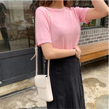 Mini PU Leather Flap Crossbody Bag for Girls - Solid Shoulder Purse