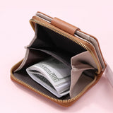 Floral Women Wallet Small Leather Zipper Purses Female Clutch