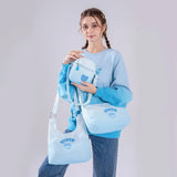 Gradient Ramp Summer Small Shoulder Bag for Women Canvas Crossbody Purse