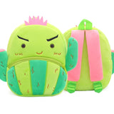 Children Cartoon Plush Backpack Kids School Bag Zipper Girl Boys Backpack
