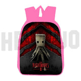 Cute Little Nightmares 2 Backpack 3D Print Canvas School Bag for Girls
