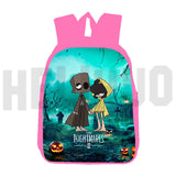 Cute Little Nightmares 2 Backpack 3D Print Canvas School Bag for Girls