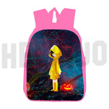 Cute Little Nightmares 2 Backpack 3D Print Canvas School Bag for Girls