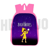Cute Little Nightmares 2 Backpack 3D Print Canvas School Bag for Girls