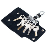Leather Key Wallets Women Hasp Keychain Covers Hasp Key Case Bag Men Key Holder