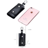 Leather Key Wallets Women Hasp Keychain Covers Hasp Key Case Bag Men Key Holder