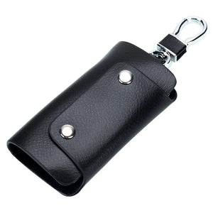 Leather Key Wallets Women Hasp Keychain Covers Hasp Key Case Bag Men Key Holder