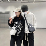 Cute Devil Shoulder Bag Purse Clash Colors Stitching Satchel