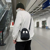 Cute Devil Shoulder Bag Purse Clash Colors Stitching Satchel
