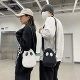 Cute Devil Shoulder Bag Purse Clash Colors Stitching Satchel