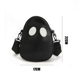 Cute Devil Shoulder Bag Purse Clash Colors Stitching Satchel